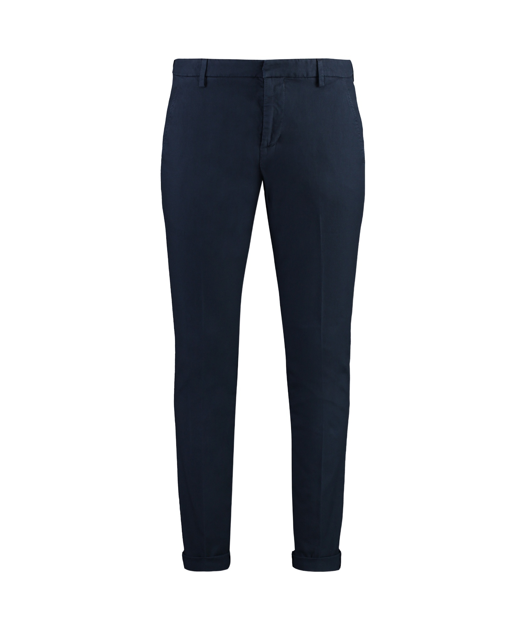 Dondup Gaubert Pants In Blue Cotton In Black