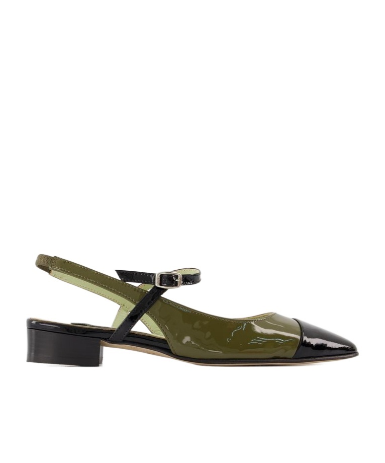 Shop Carel Paris Oceano 24 Flat Sandals In Green