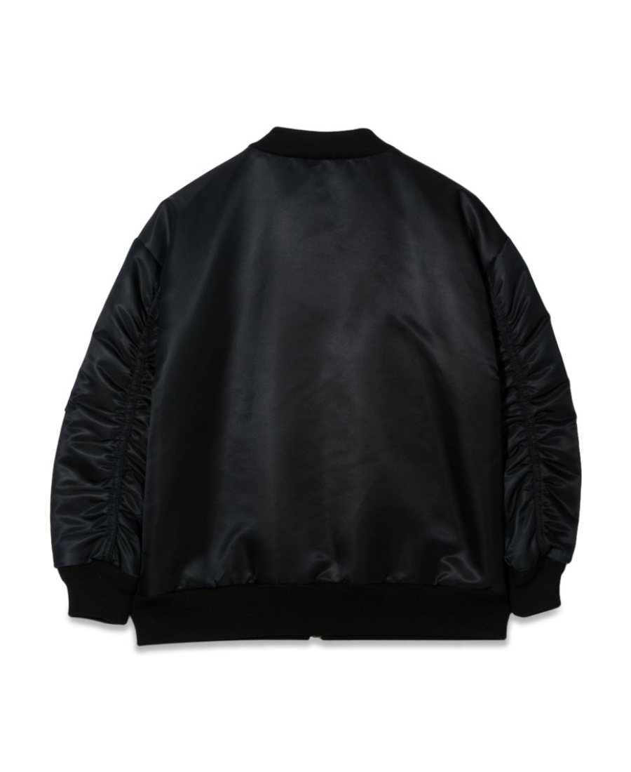 Versace Donatella Embroidery Bomber Jacket In Black