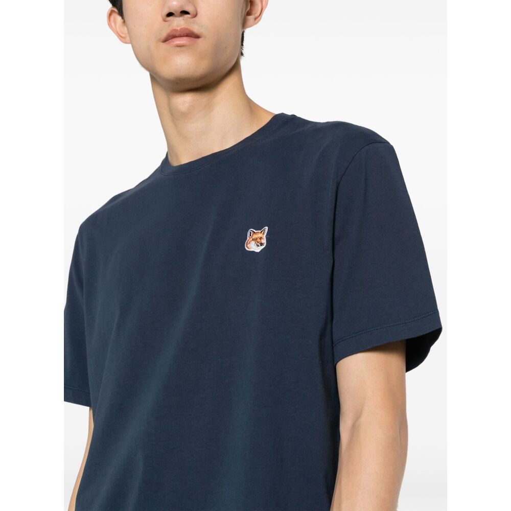Shop Maison Kitsuné Short-sleeved T-shirt In Blue