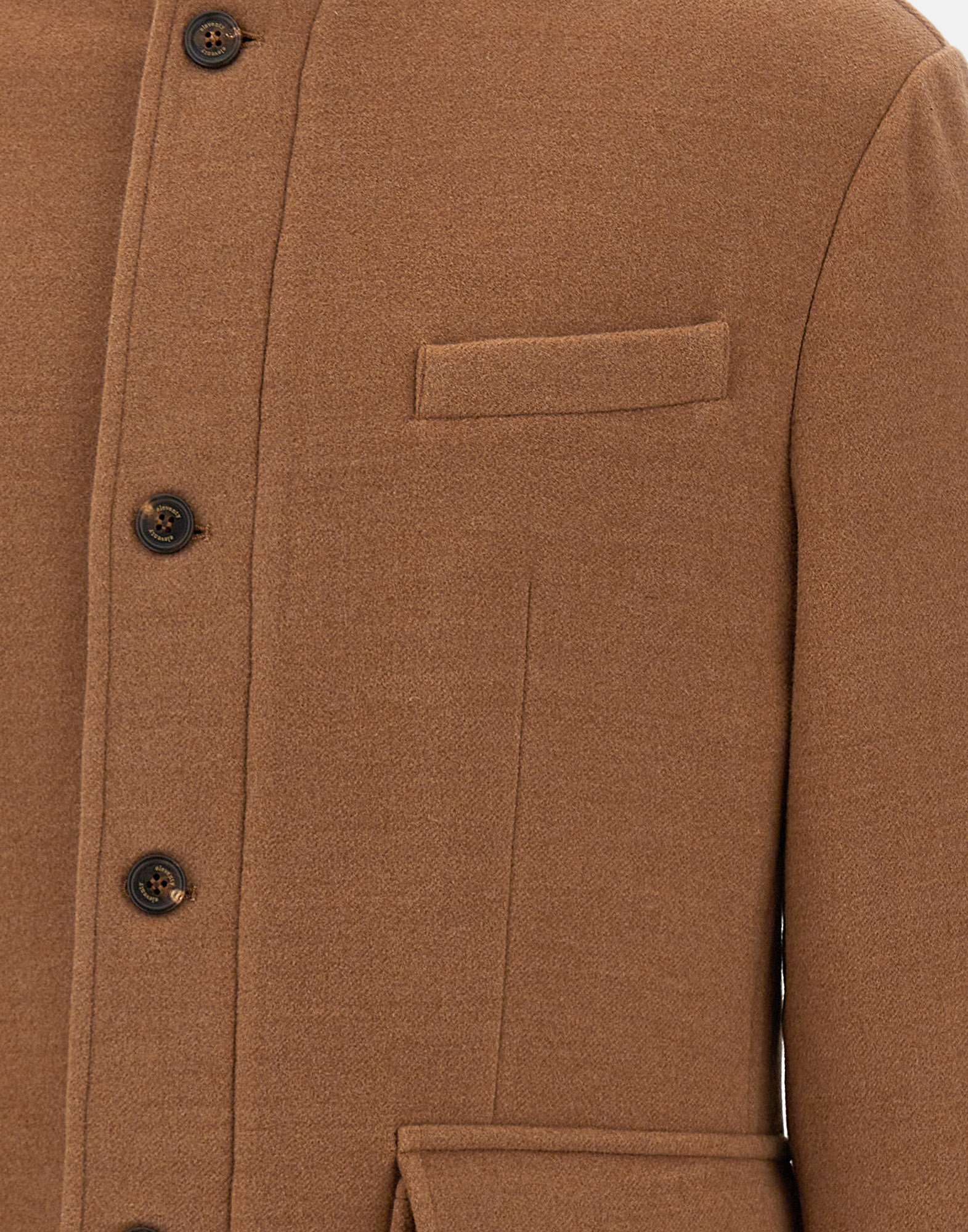 Eleventy Button-front Casual Jacket In Brown