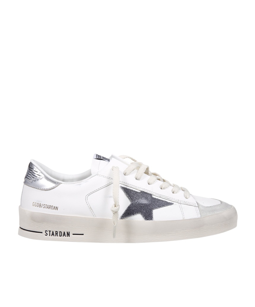 Golden Goose Deluxe Brand White Low-top Sneakers With Star Patch In White