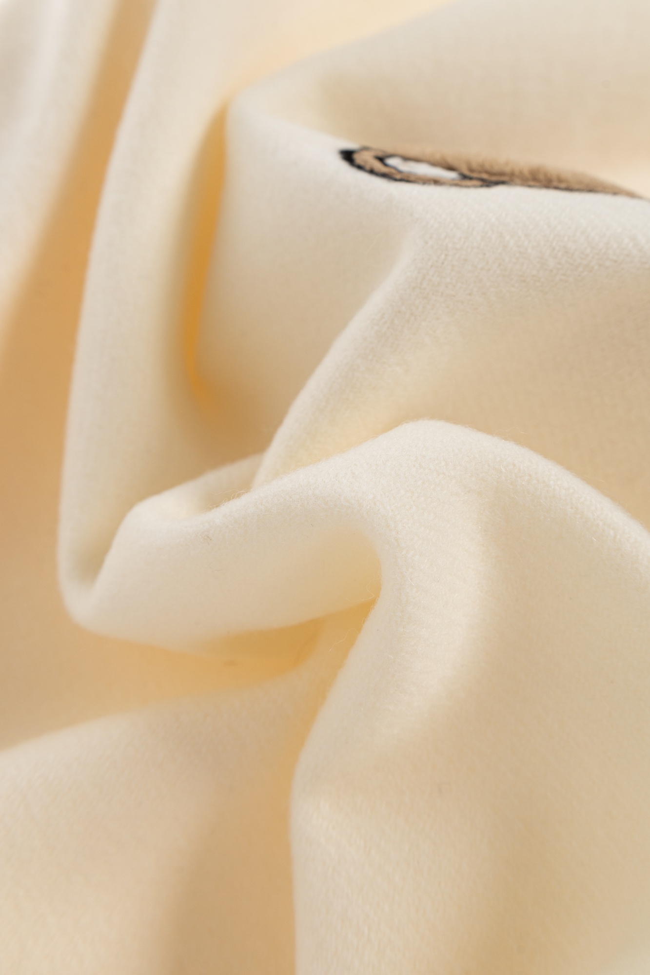 Moschino Fringed Scarf In Neutral