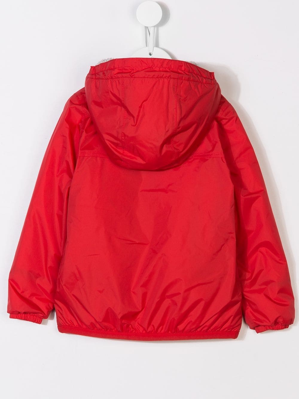 K-way Zipped Hooded Jacket In Red