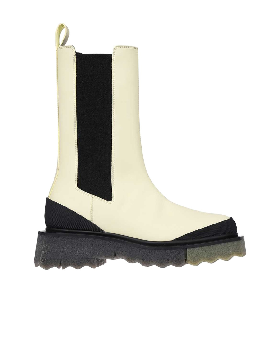 Off-white Sponge-effect Sole Chelsea Boots In Black