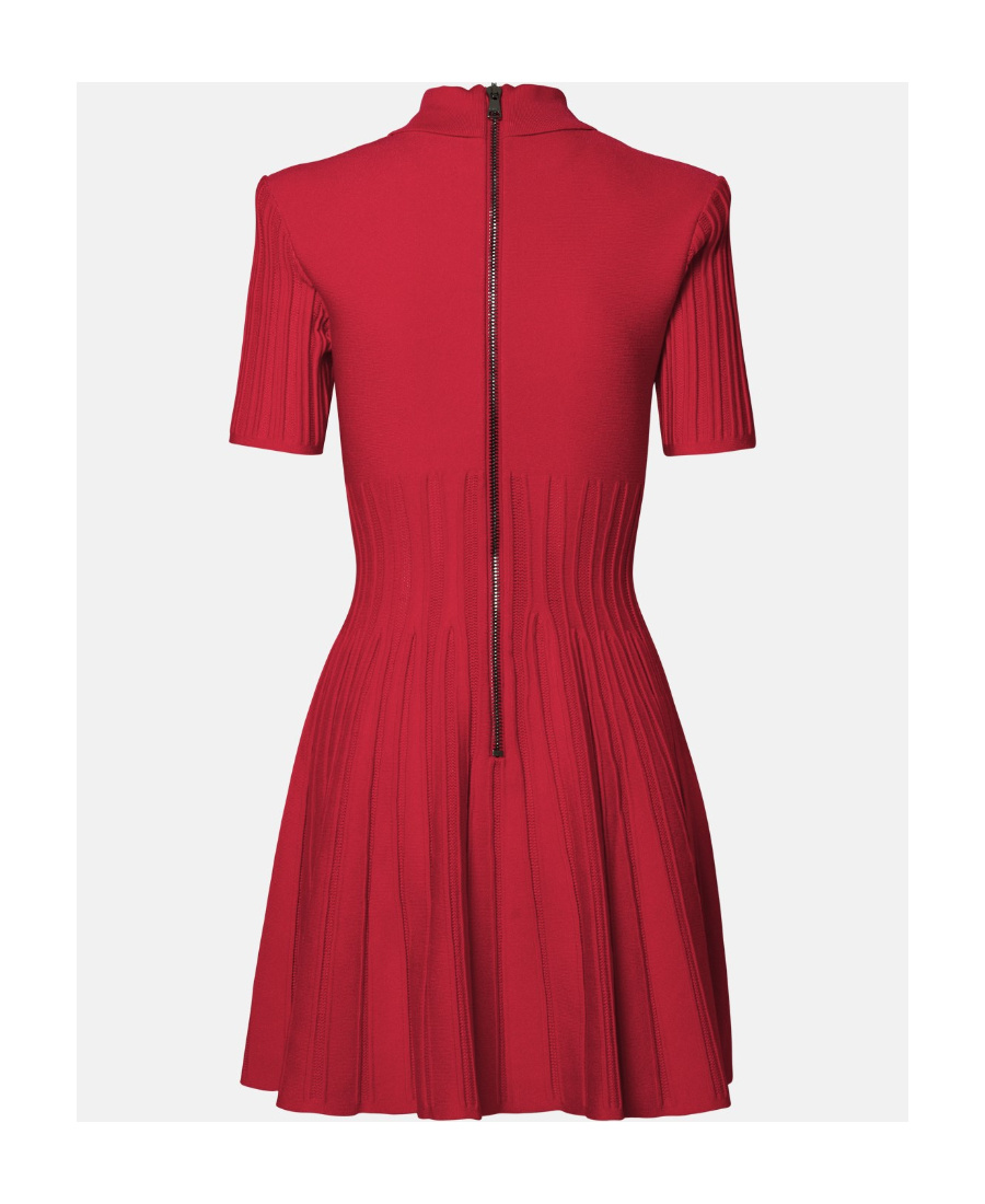 Balmain Dress Buttons In Red