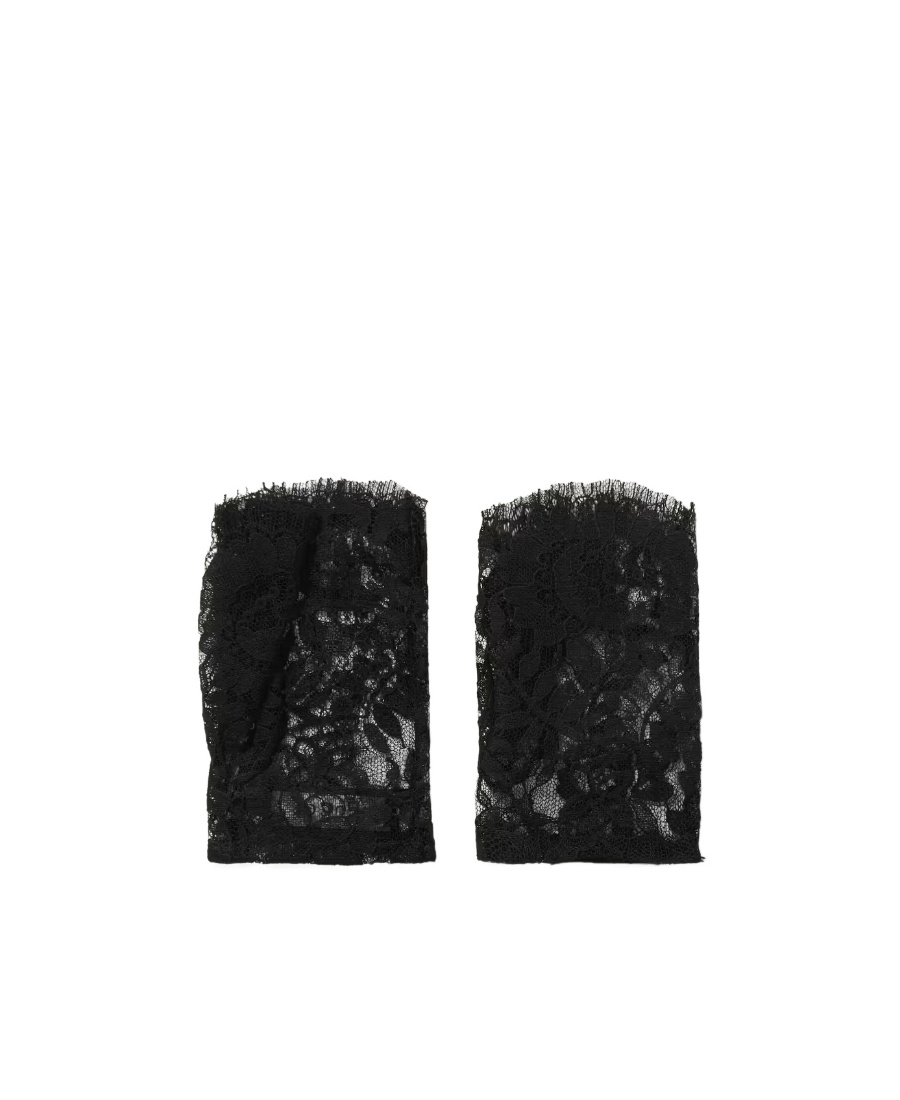 Gucci Lace Gloves In Black