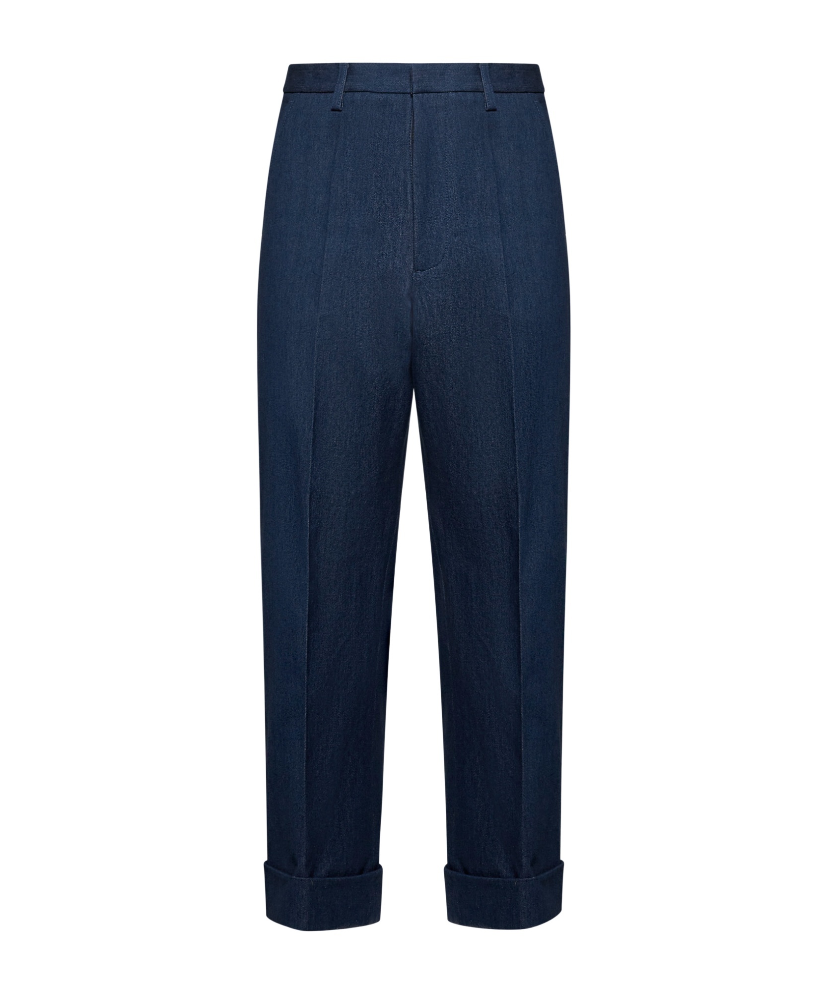 VALENTINO VALENTINO PLEAT DETAILED STRAIGHT LEG JEANS