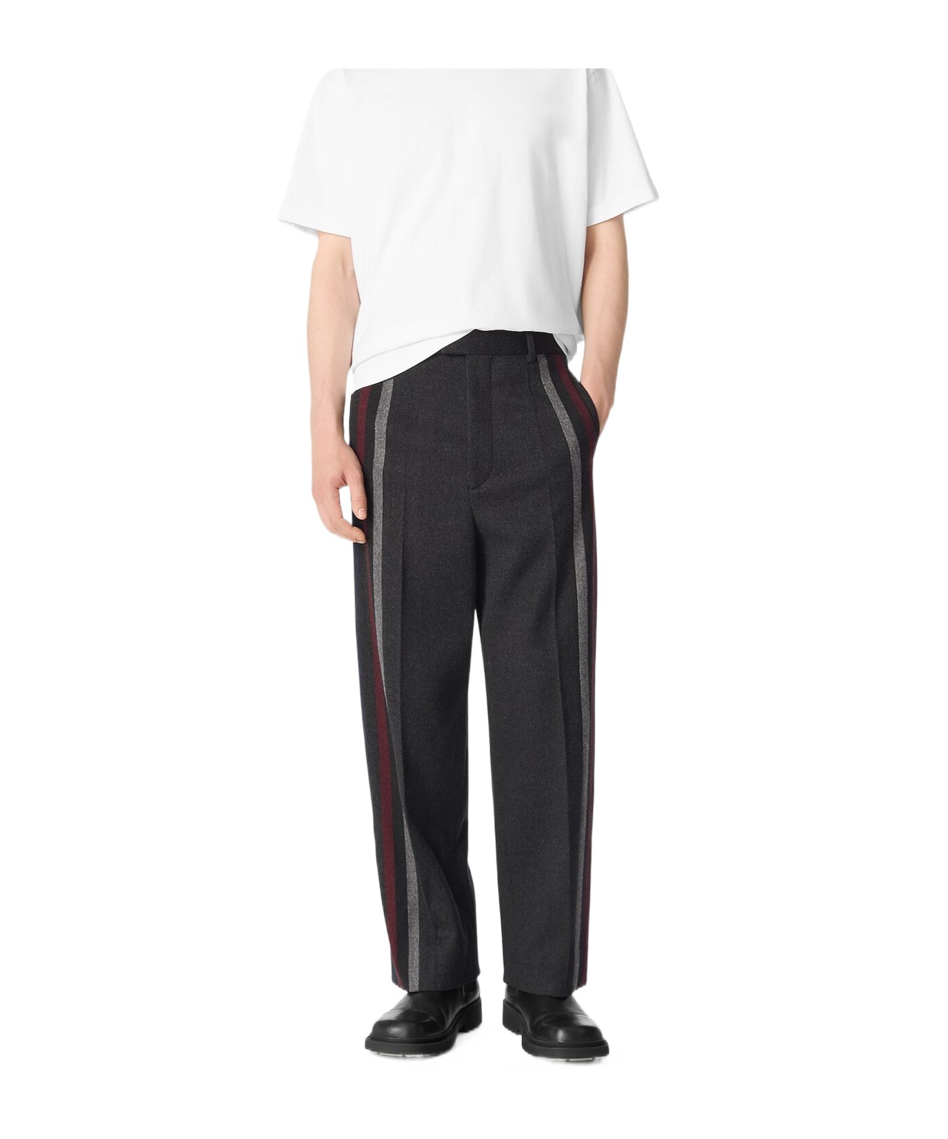 Bottega Veneta Wool And Cashmere Pants In Black