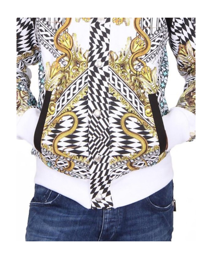 Just Cavalli Logo Casual Jacket In White