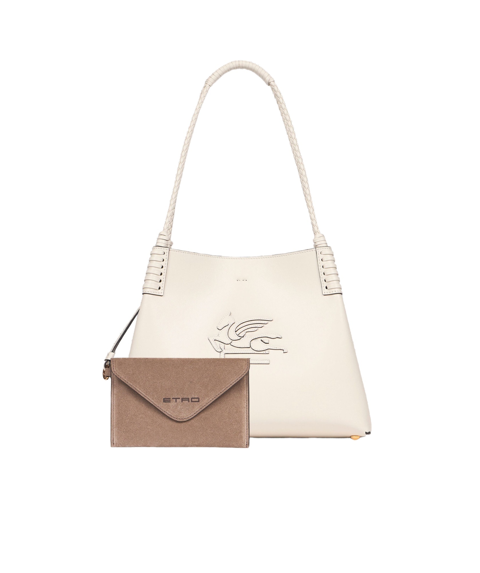 Etro Mini Leather Shoulder Handbag In White
