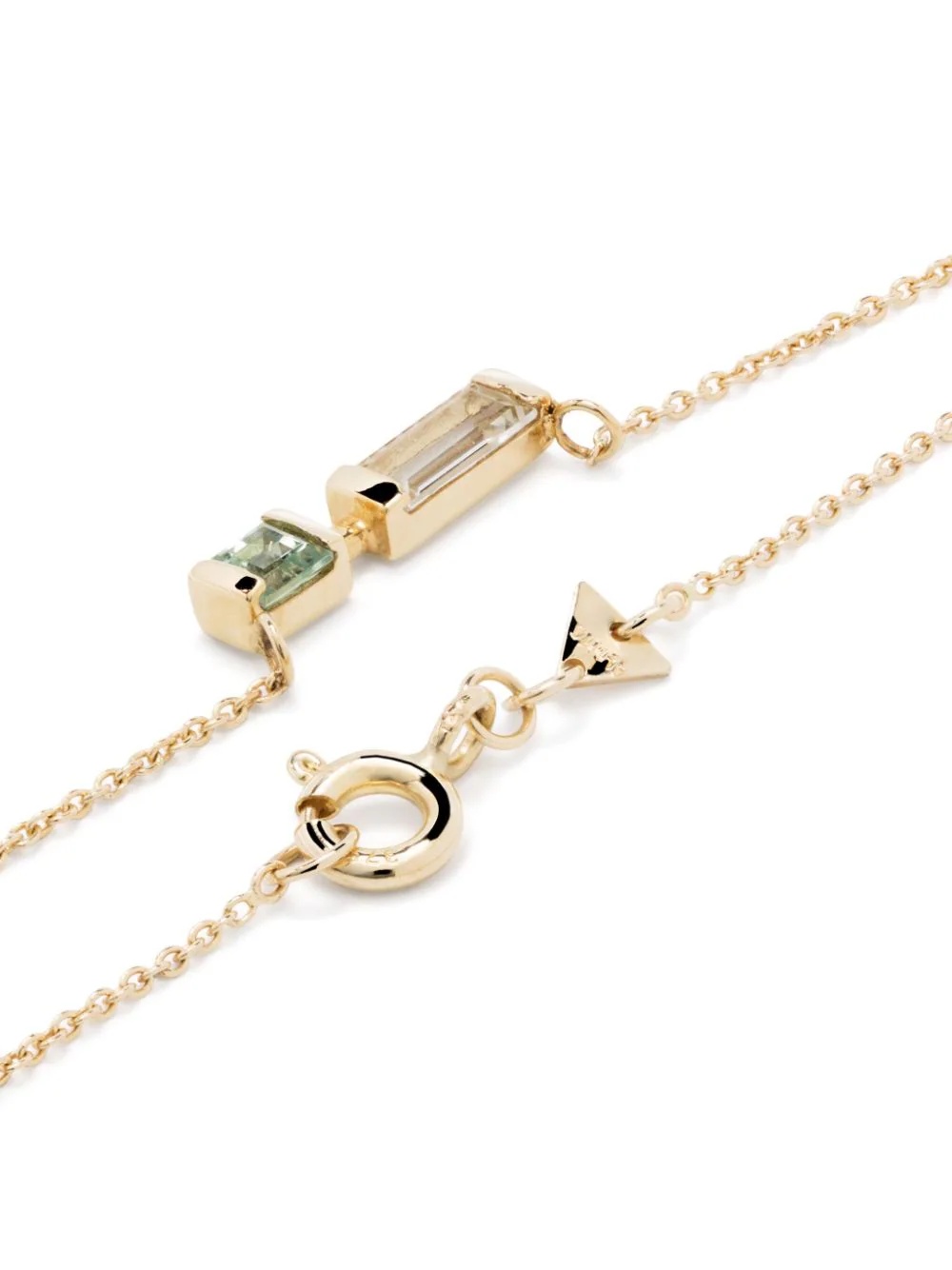 Aliita 9kt Yellow Gold Amethyst Pendant Necklace In Metallic