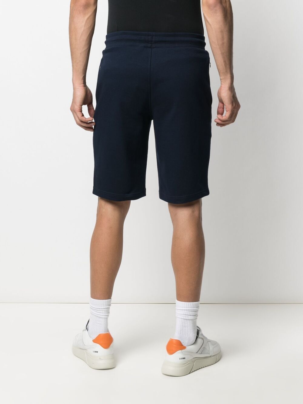 Emporio Armani Drawstring-waist Shorts In Black