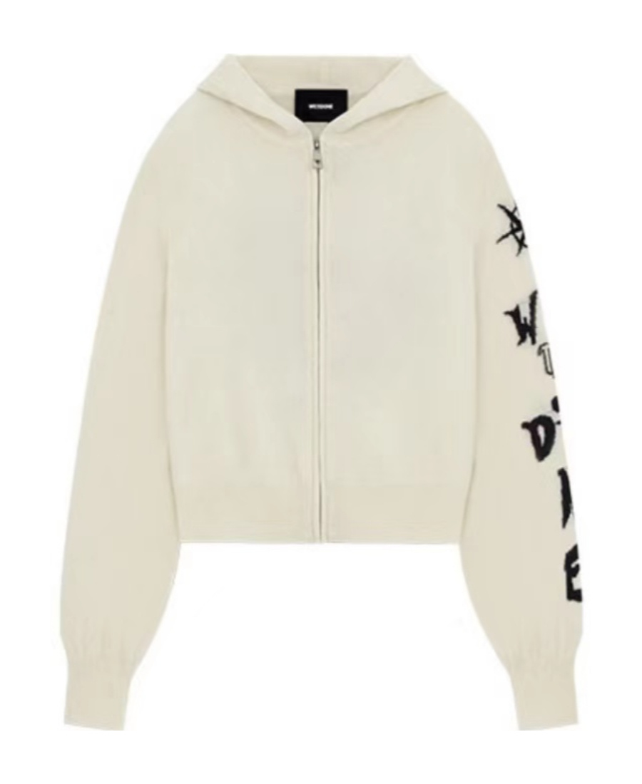 We11 Done Graphic-print Detail Hoodie In White