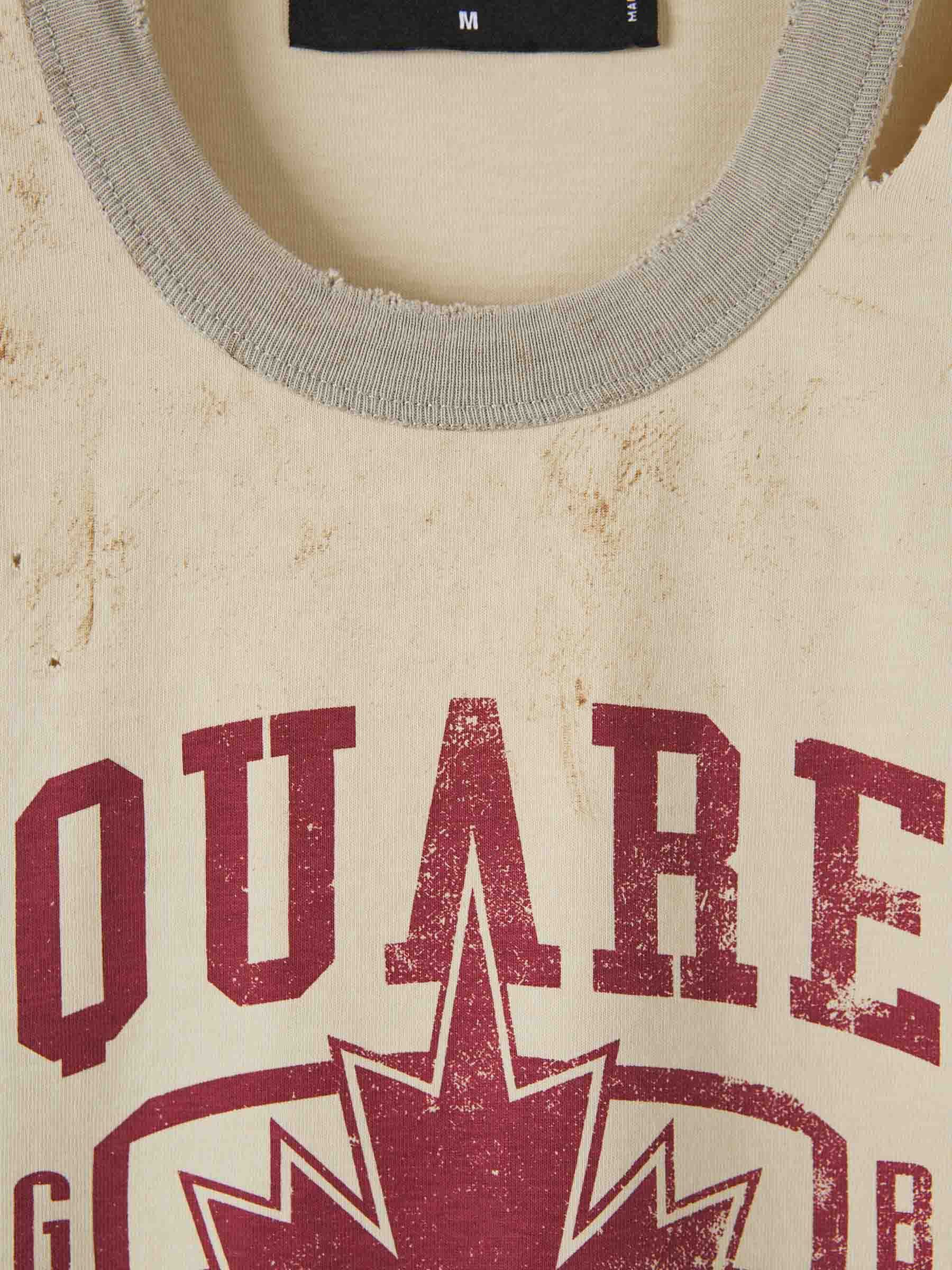 Dsquared2 Contrast Graphic T-shirt In Nude