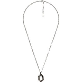Dior Contrasting Color Necklace In Metallic