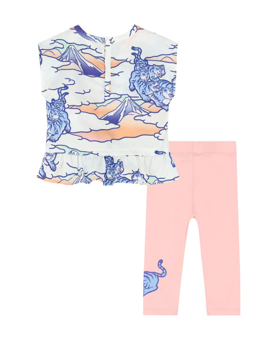 Kenzo Two-piece Sleeveless Top And Trousers In White