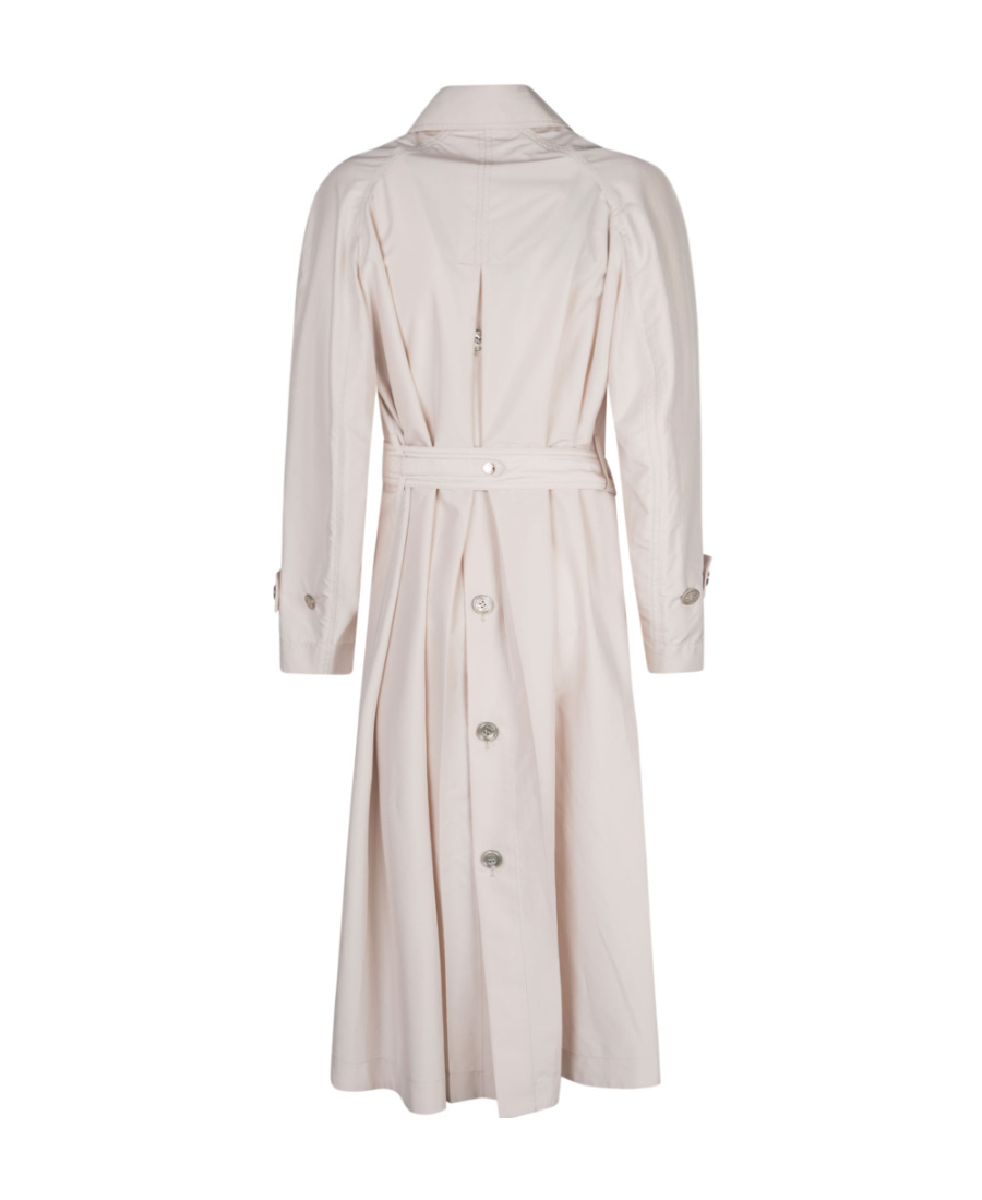 Moorer Single-breasted Long-sleeved Trench Coat In White