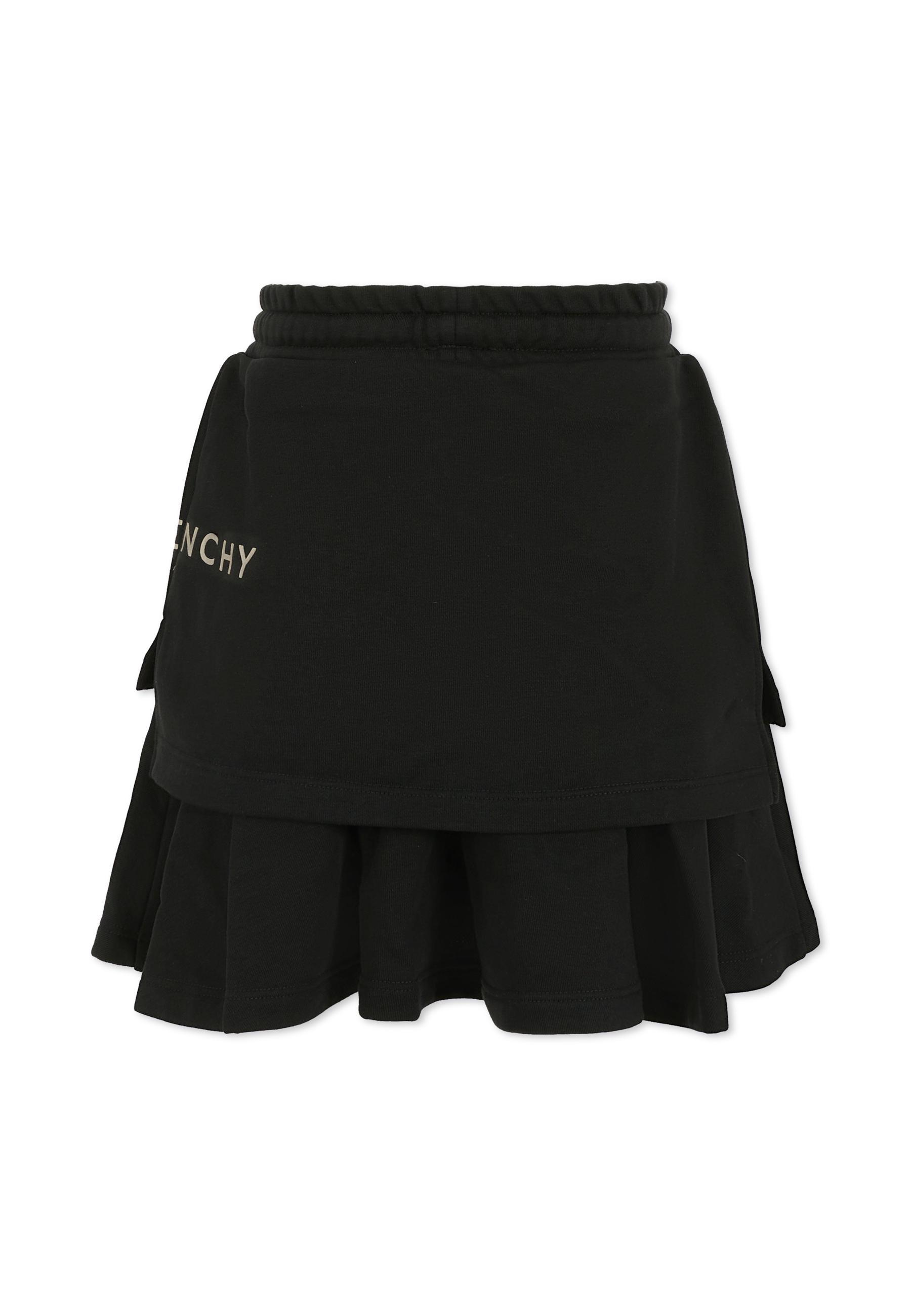 Givenchy Ruffled Skirt In Black
