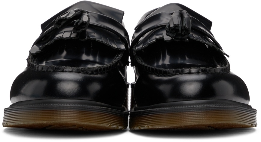 Dr. Martens' Black Leather Adrian Loafers In Black