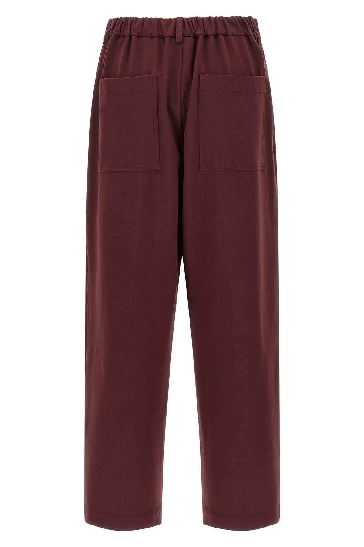 Brunello Cucinelli Joggers With Elastic Waistband And Pockets In Brown