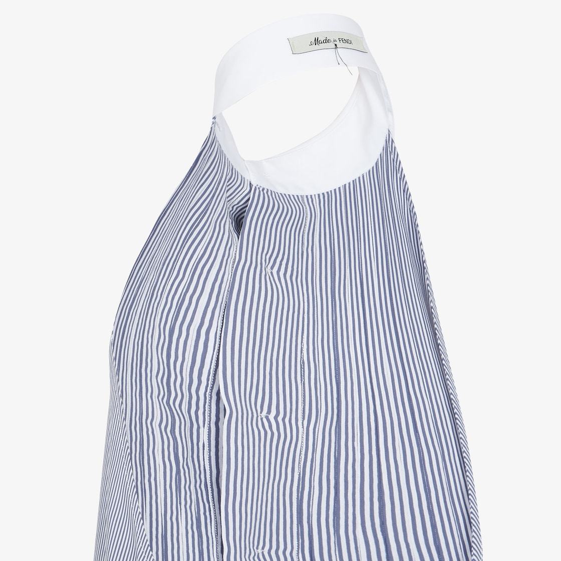 Fendi Embroidered Viscose Blend Shirt In Gray