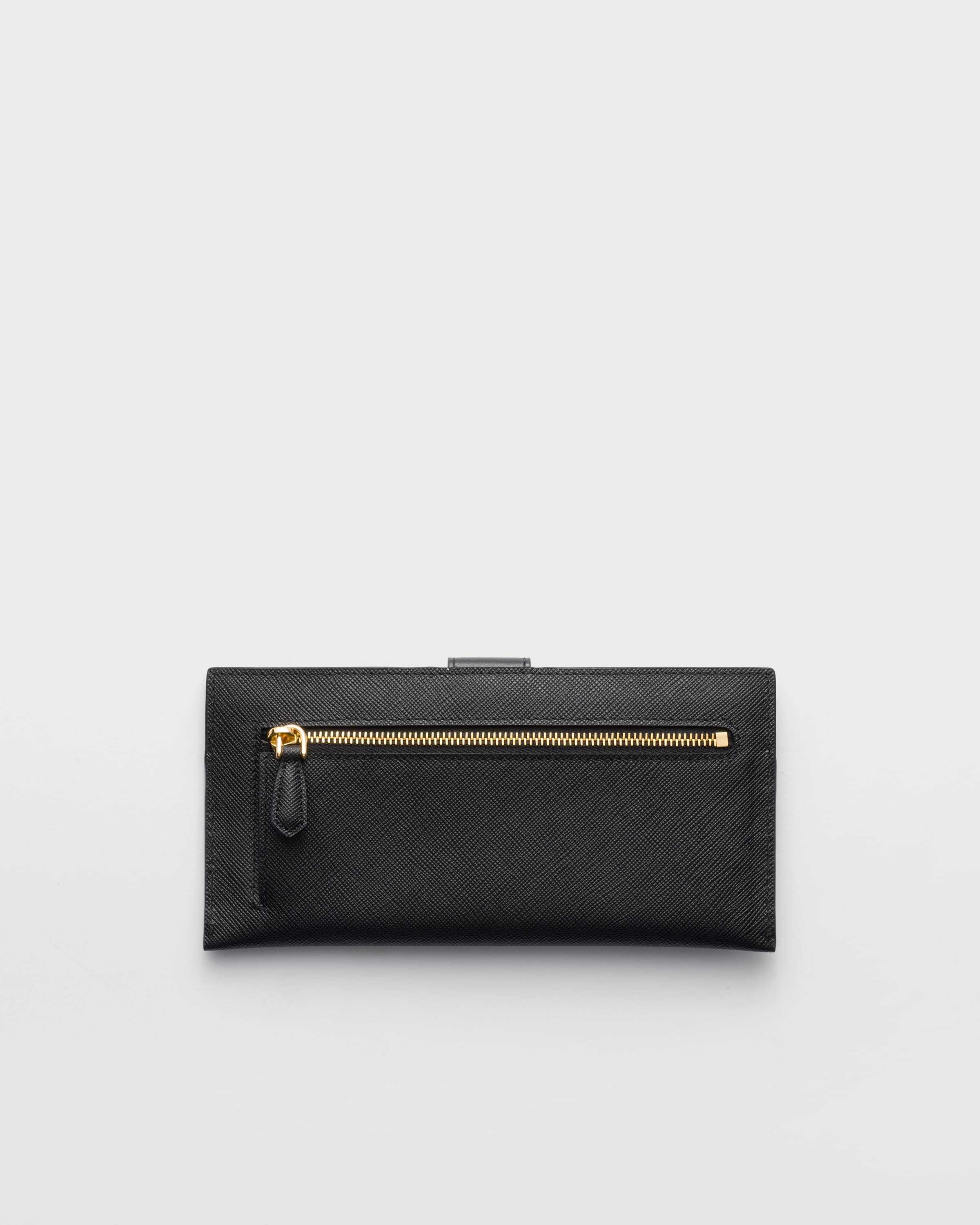 Prada Triangle-logo Wallet In Black