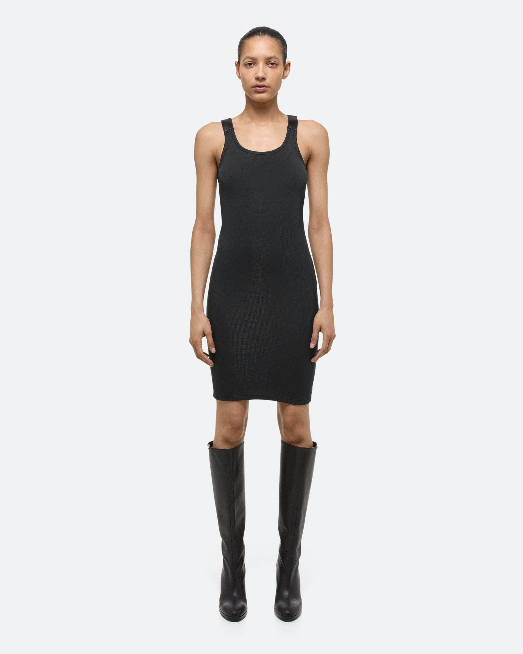 Helmut Lang Women's Ribbed Tank Dress In Black