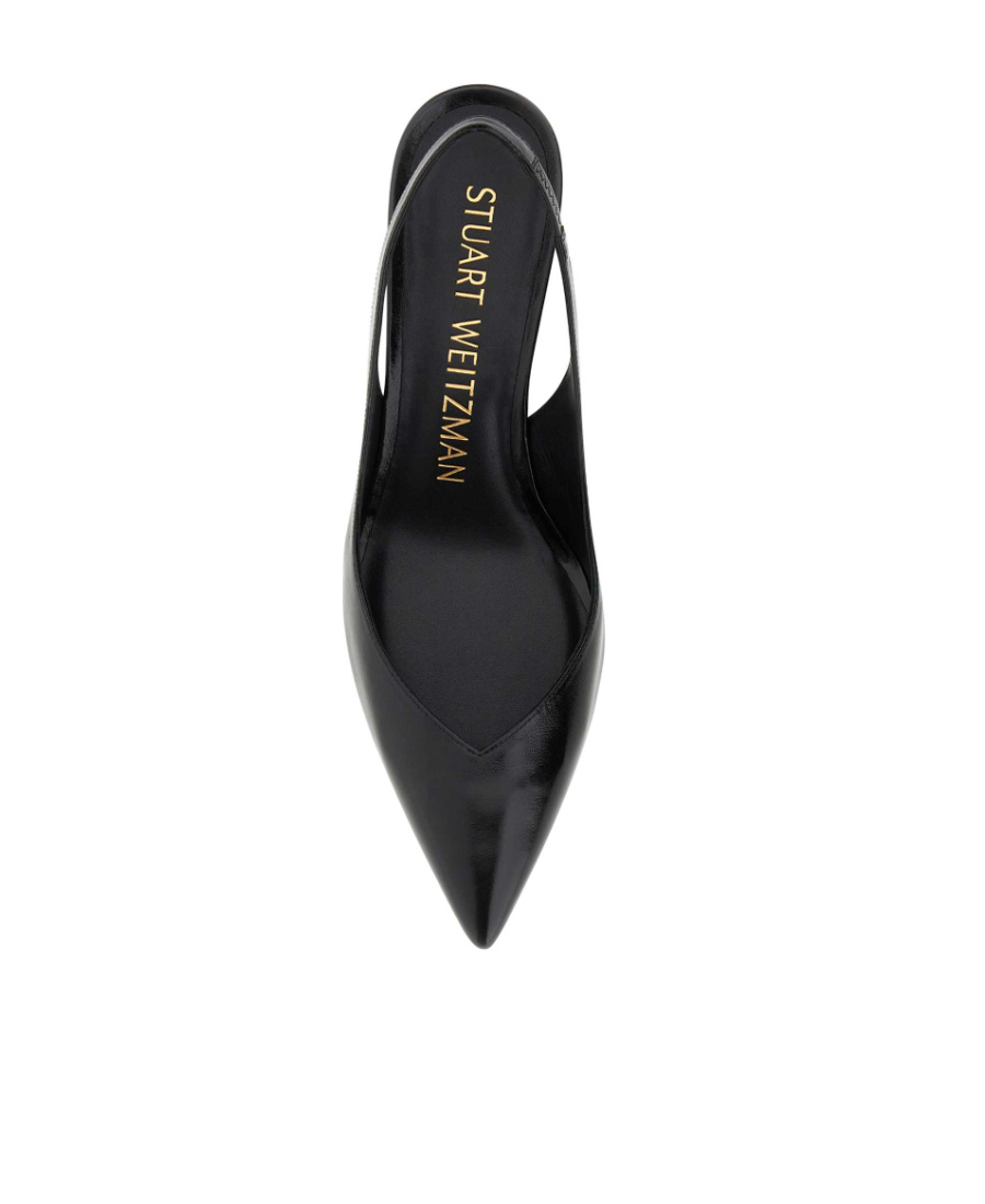 Stuart Weitzman Black Suede Naomi Pumps In Black