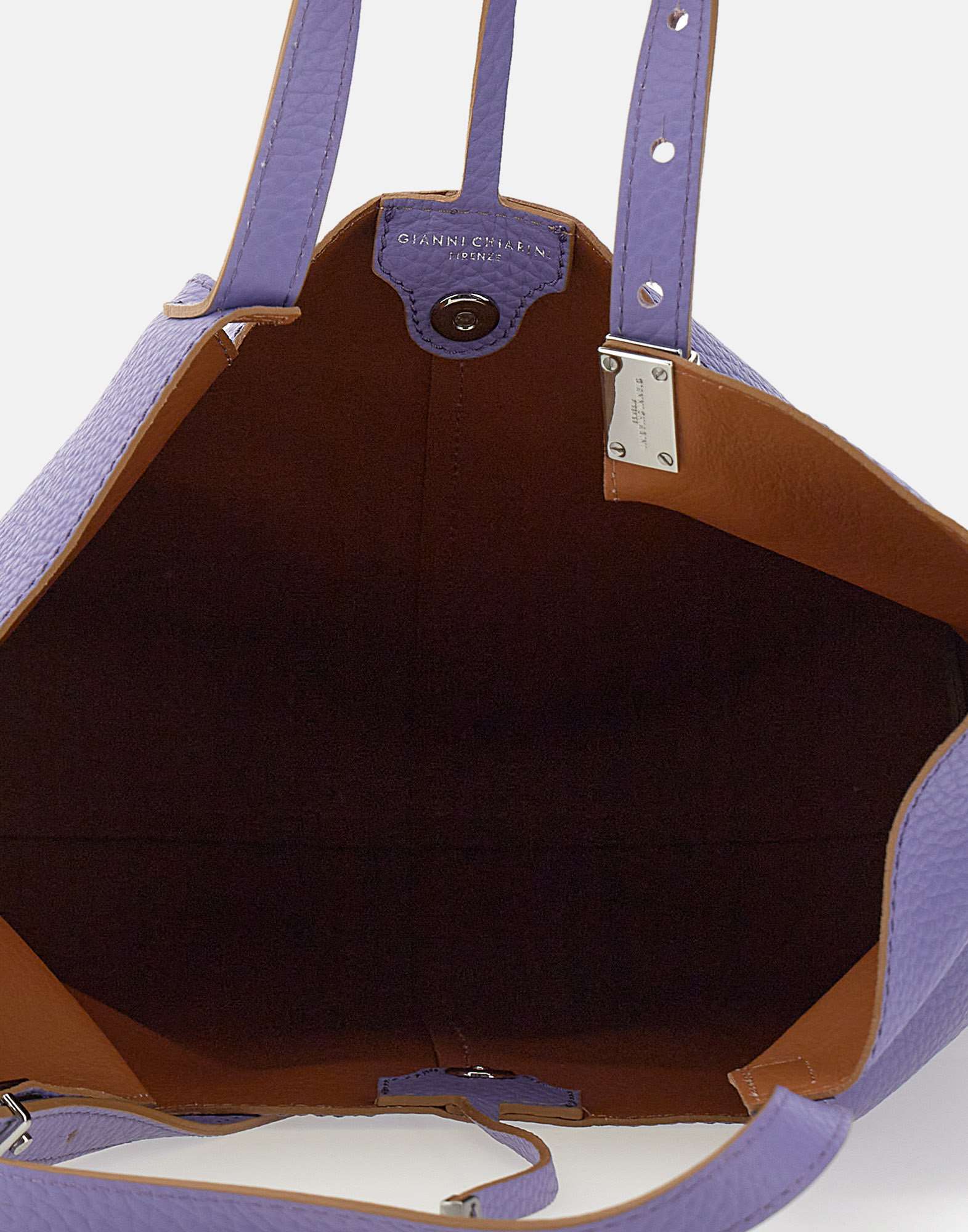 Gianni Chiarini Ava Top Handle Bag In Purple