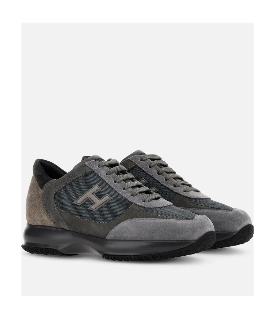 Hogan Interactive Low-top Sneakers In Black