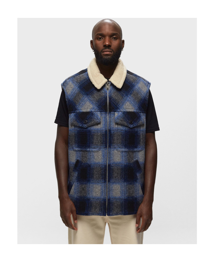 Isabel Marant Vest Sleeveless Zippered Check Motif In Black