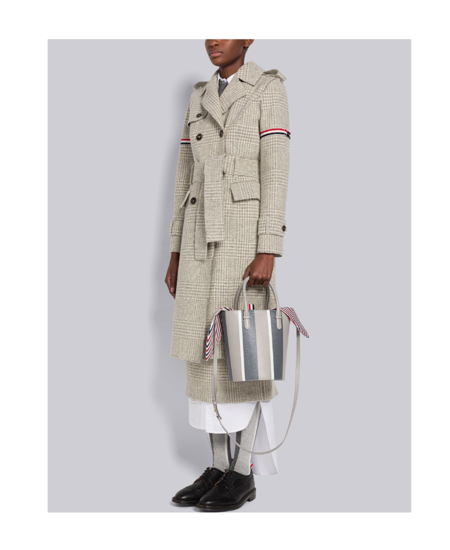 THOM BROWNE RWB STRIPE LINING BUCKET BAG