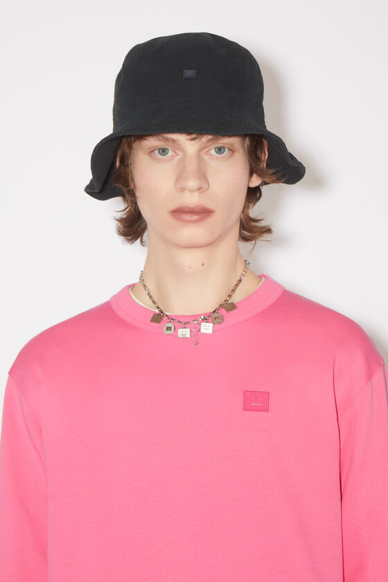 Acne Studios Logo-patch Cotton Sweatshirt In Pink