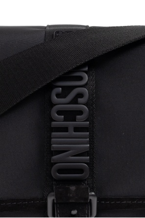 Moschino Flap Shoulder Bag In Black