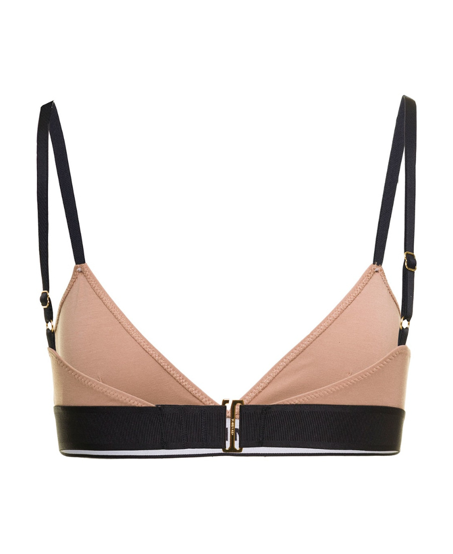 Tom Ford Logo-print Triangle Bra In Nude