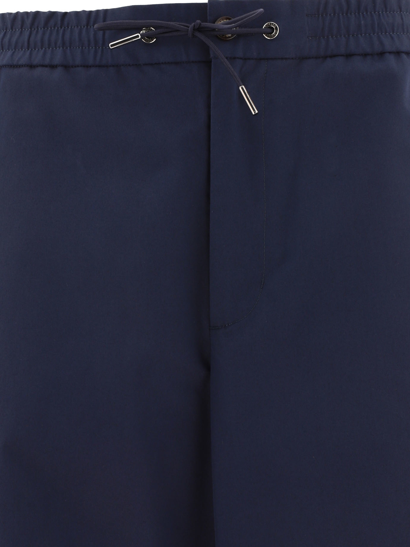 Moncler Logo-appliqué Gabardine Track Pants In Black