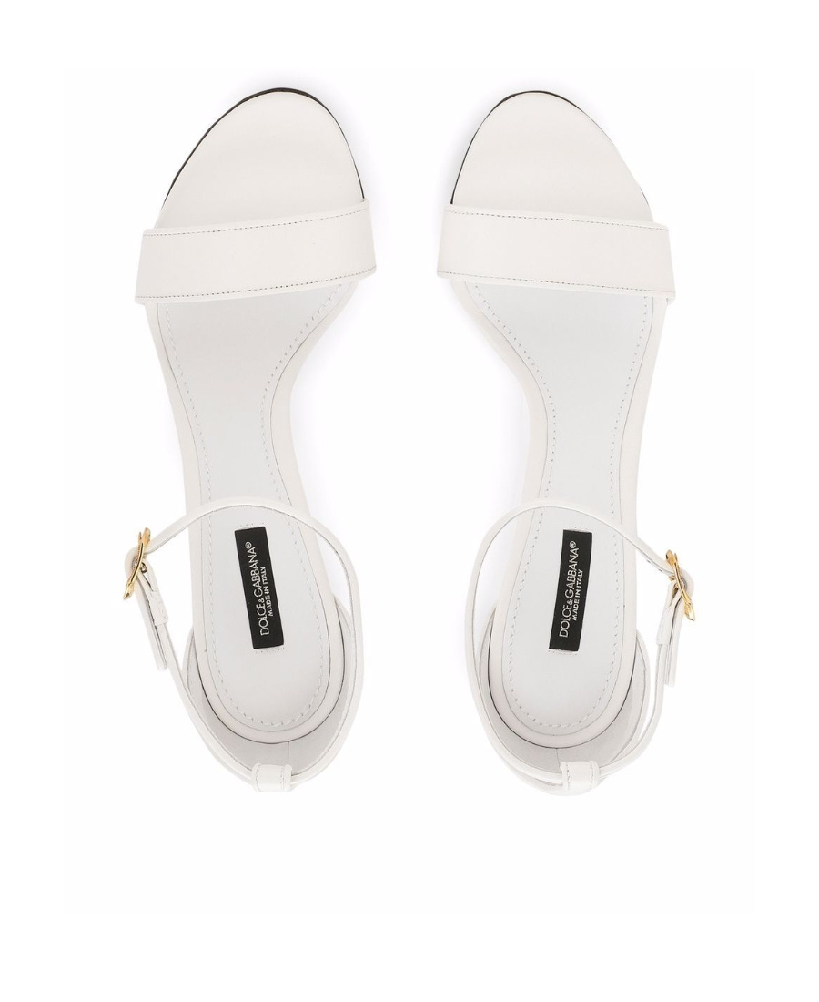Dolce & Gabbana Open-toe Buckle-fastening Sandals In White