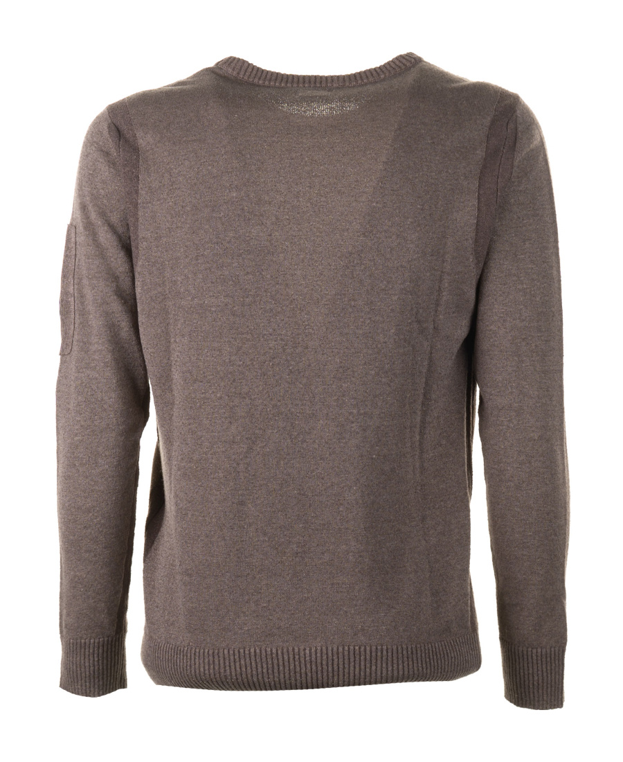C.p. Company Round Neck Sweater In Black