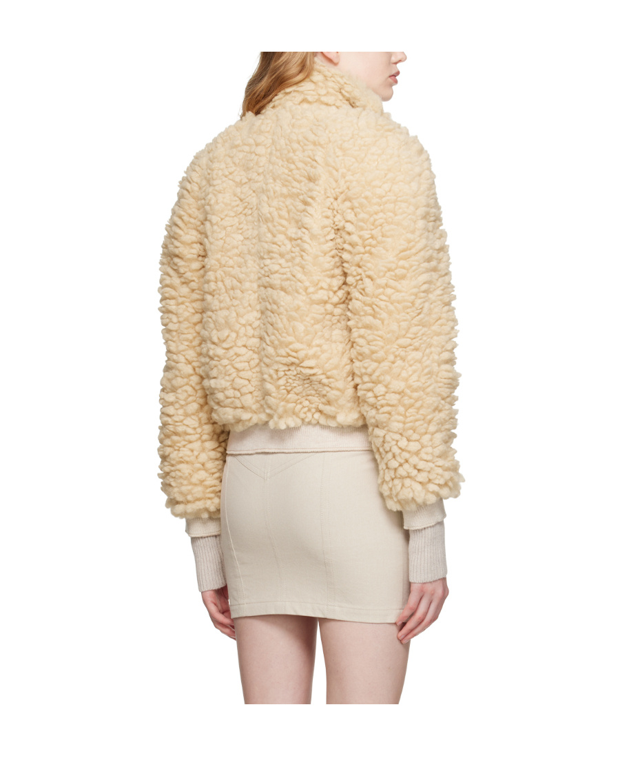 Isabel Marant Zipper Pilot Jacket In Nude