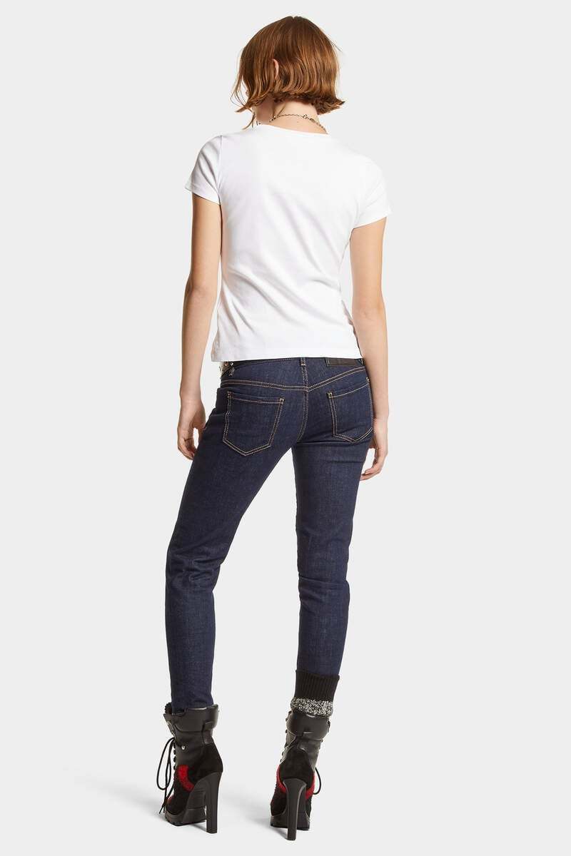 Dsquared2 Jennifer Cropped Jeans In Black