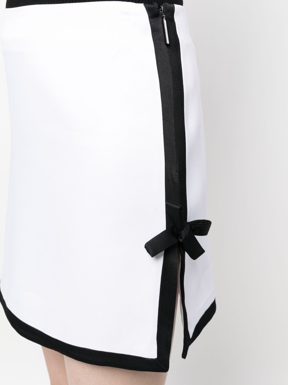 Msgm Slit Skirt In White