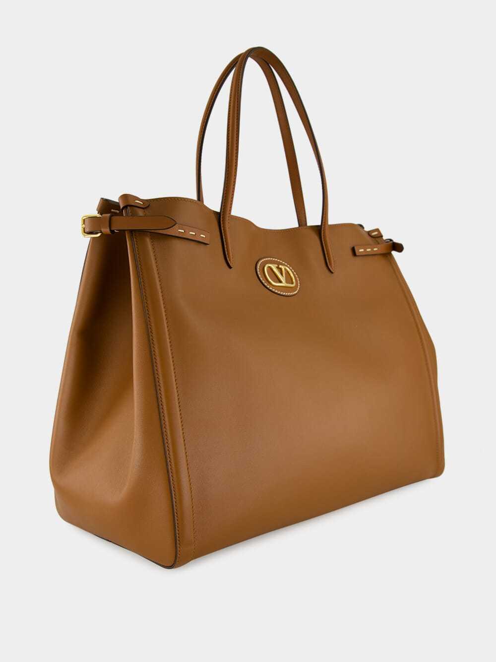 Valentino Medium Antibes Tote Bag In Brown