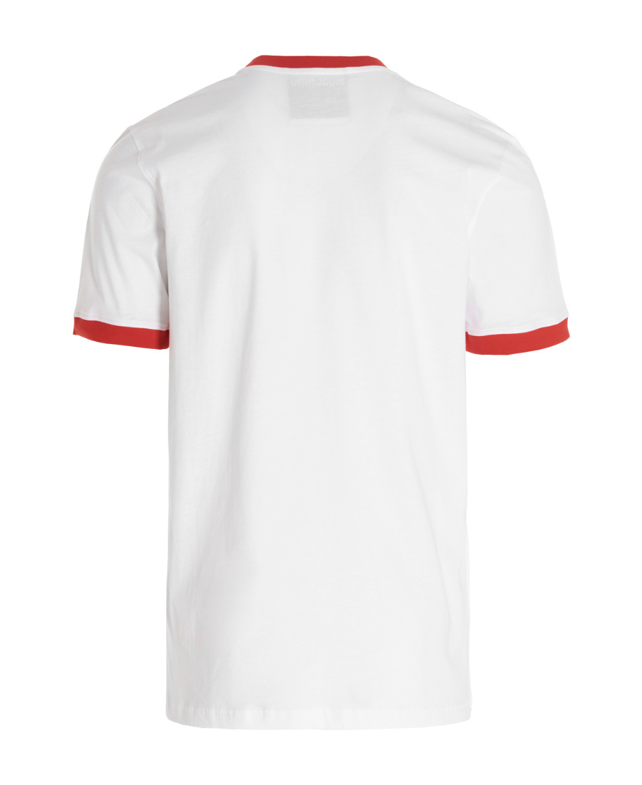 MOSCHINO MOSCHINO DUCK-EMBROIDERED CREWNECK T-SHIRT