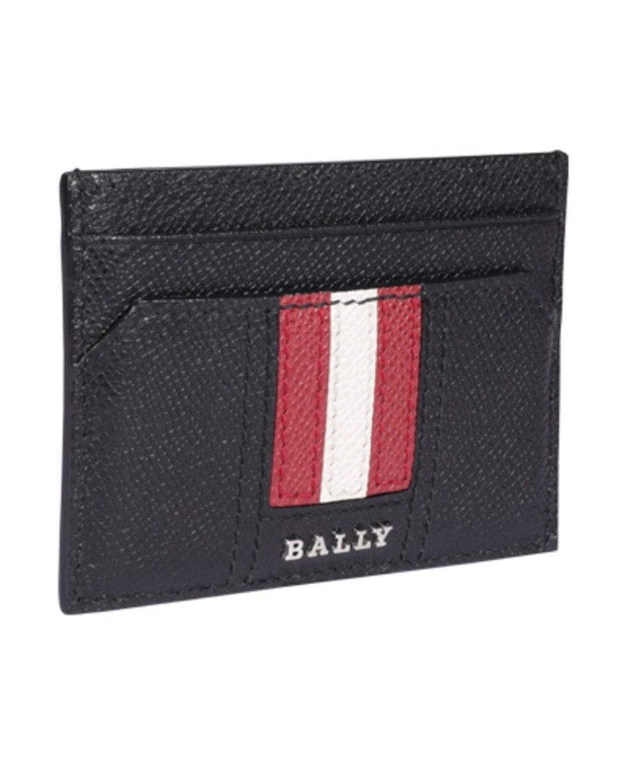 Bally Thar Leather Card Holder In Black