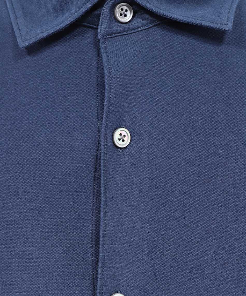Shop Zegna Long-sleeved Shirt In Blue