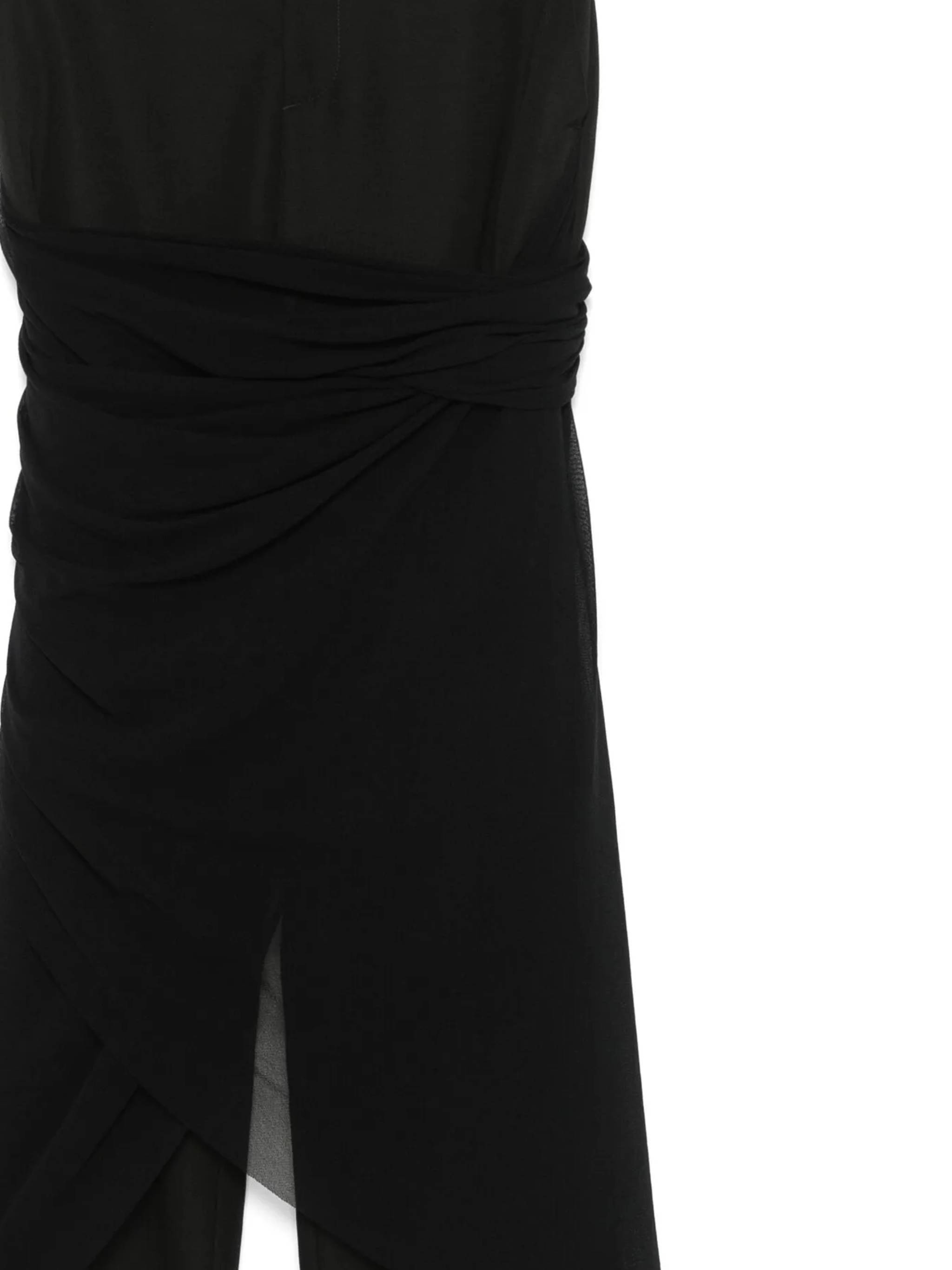 Jean Paul Gaultier Layered Trousers In Black