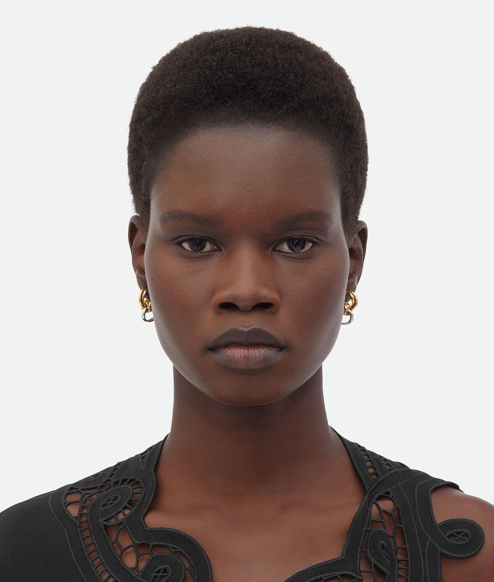 Bottega Veneta Knot Earrings In Yellow