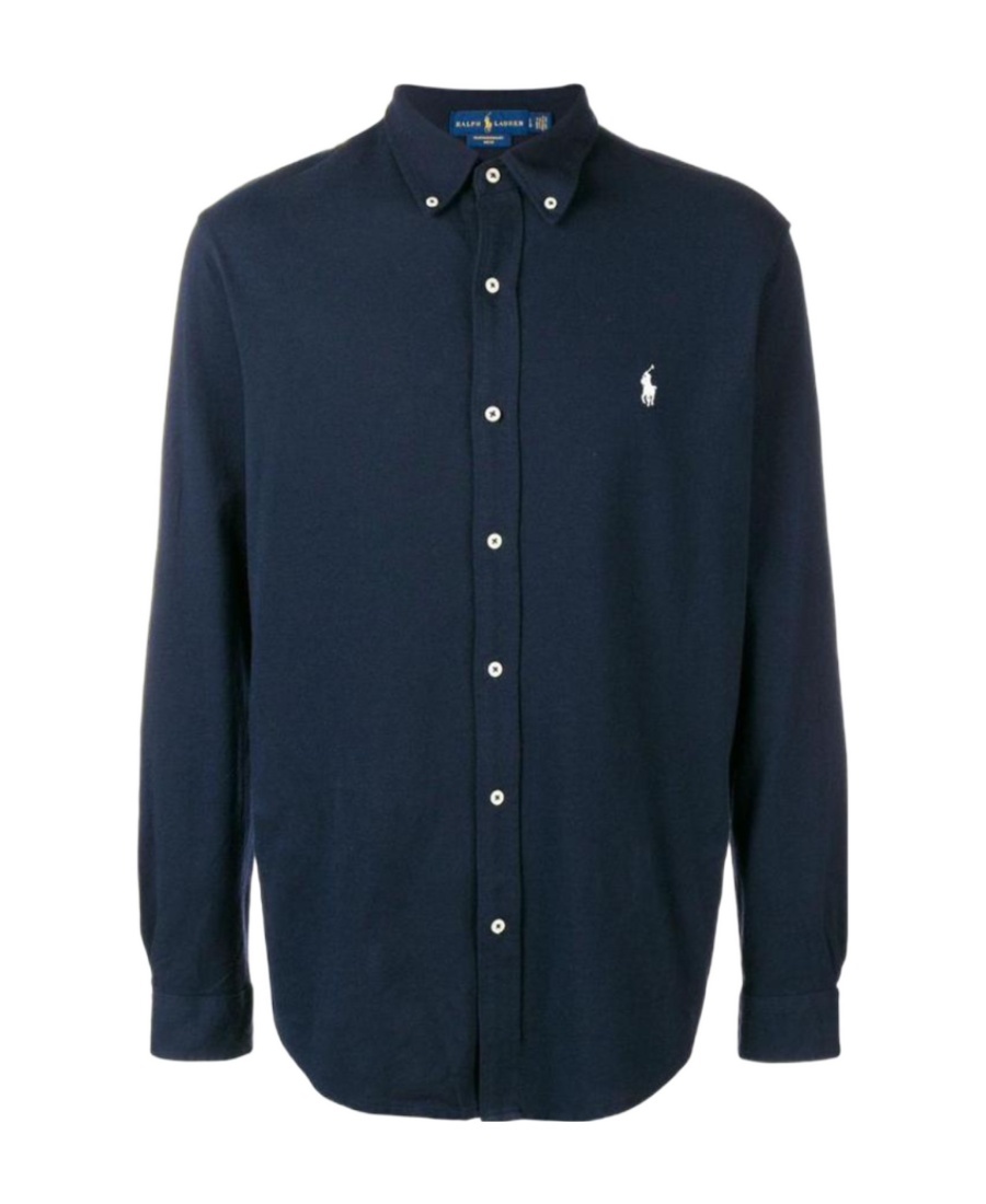 Polo Ralph Lauren Slim Fit Stretch Poplin Shirt In Black