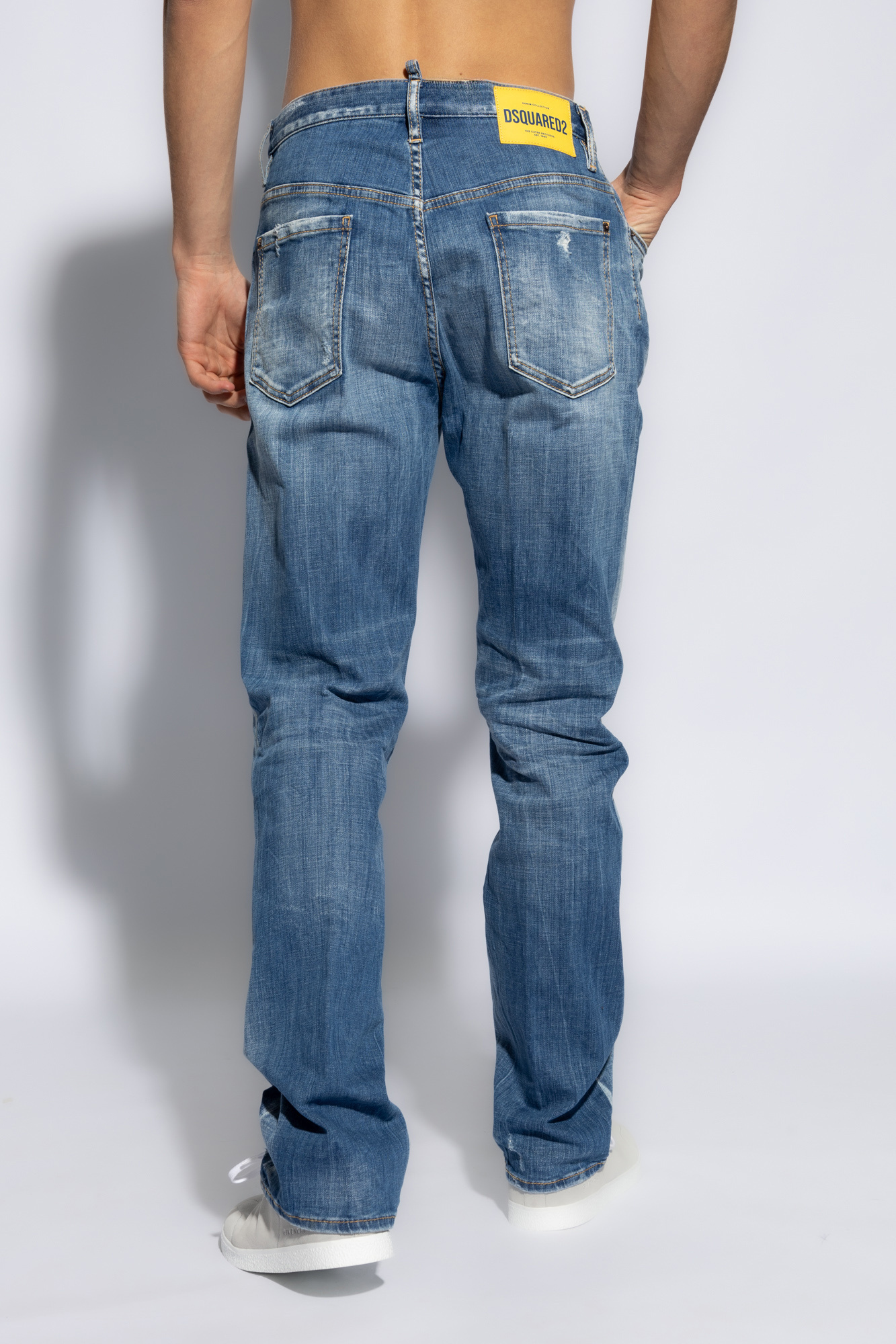 Dsquared2 Mid-rise Straight-leg Jeans In Blue